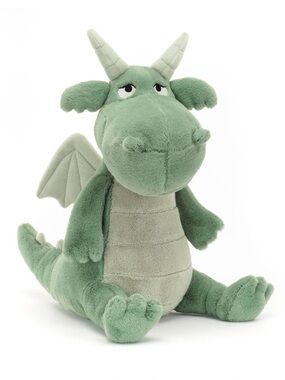JELLYCAT Adon Dragon Rare Retired NWT Plush Toy Stuffed Animal
